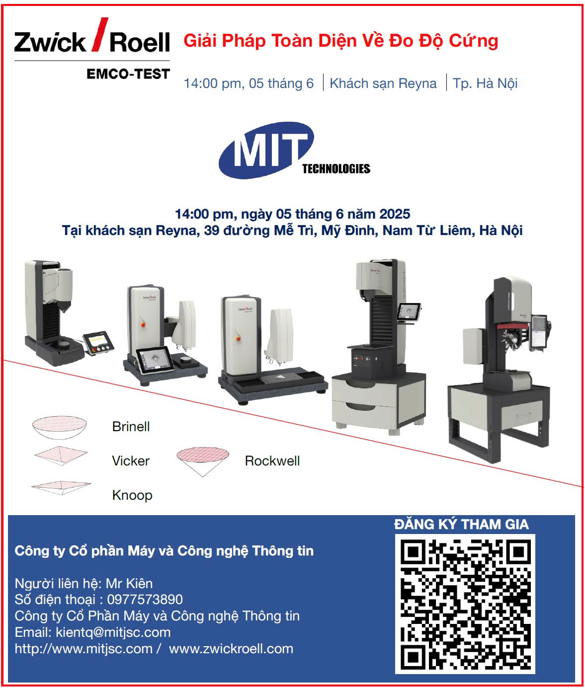 Hội thảo: Giải pháp toàn diện về đo độ cứng